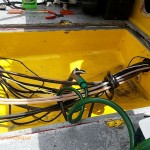 Cleaning out the area