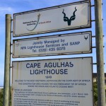 Cape Agulhas lighthouse signage